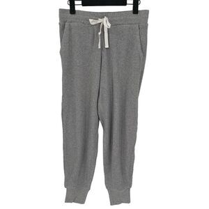 Style & Co‎ Ribbed Knit Jogger Pants Drawstring Women Medium Light Grey Heather